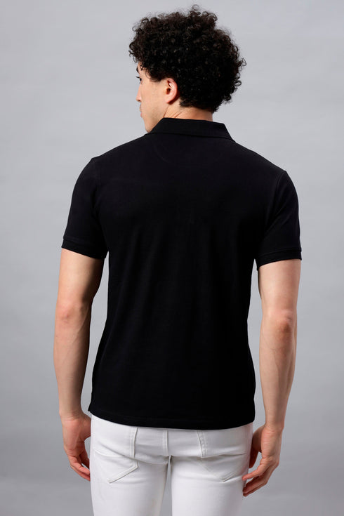 Classic Comfort: Men's 100% Cotton Polo T-shirt Teal Blue
